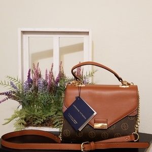 NWT Adrienne Vittadini Sm. Top Handle Satchel
